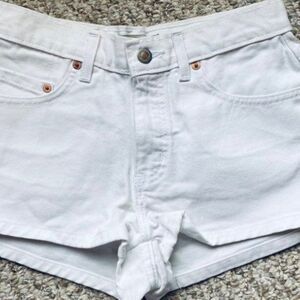 Victoria's Secret London Jeans Women's white denim shorts sz 4 sexy vintage 90's